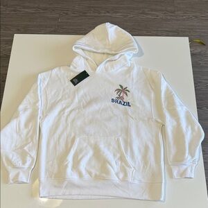 Wild Fable Women's OVERSIZED Perfect Hoodie Sweatshirt White Size Medium